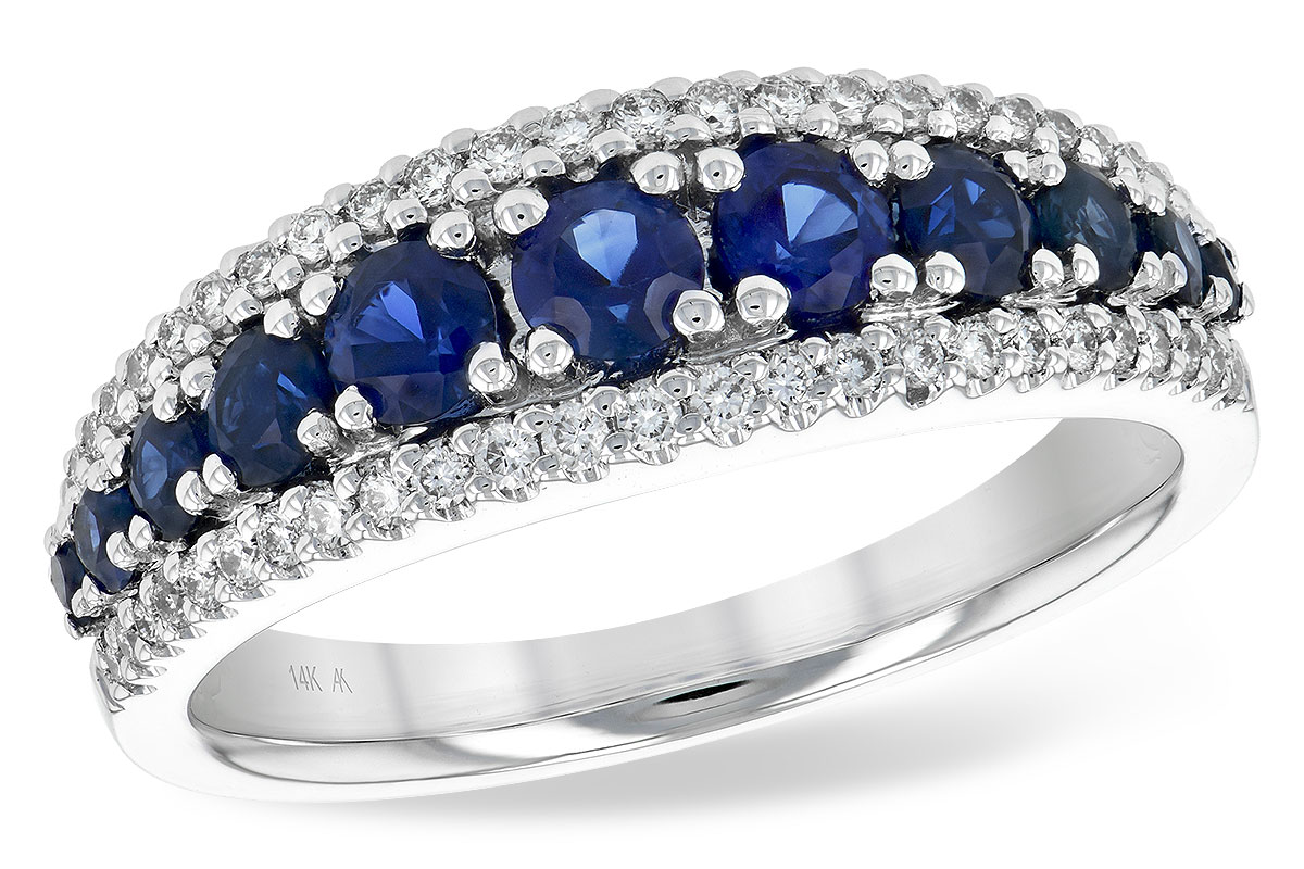 E189-44585: LDS WED RG .93 TW SAPP 1.16 TGW