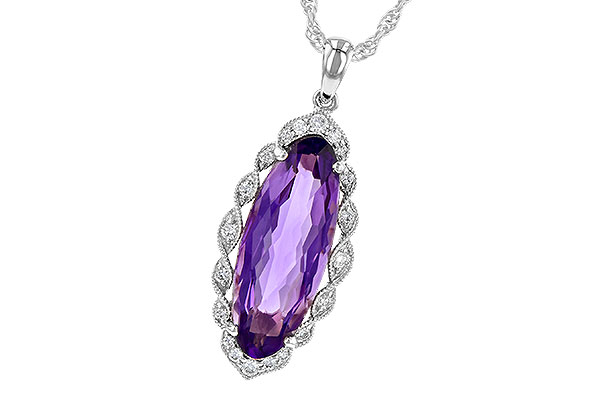 E190-34557: NECK 3.60 AMETHYST 3.74 TGW