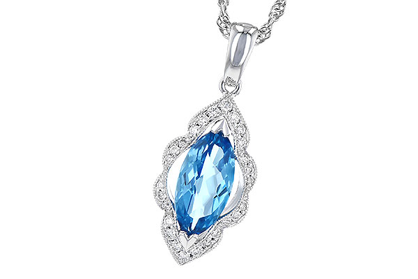 E273-06439: NECK 1.26 BLUE TOPAZ 1.37 TGW