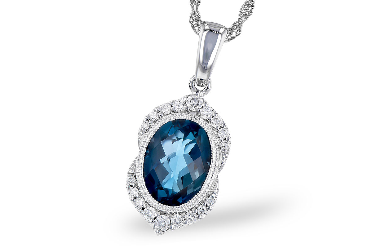 E273-08248: NECK 1.96 LONDON BLUE TOPAZ 2.10 TGW