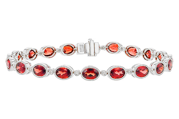 E273-92785: BRACELET 9.22 TW GARNET 9.26 TGW