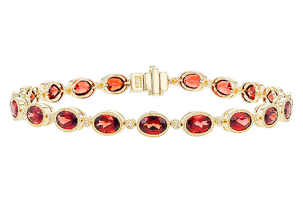 E273-92785: BRACELET 9.22 TW GARNET 9.26 TGW
