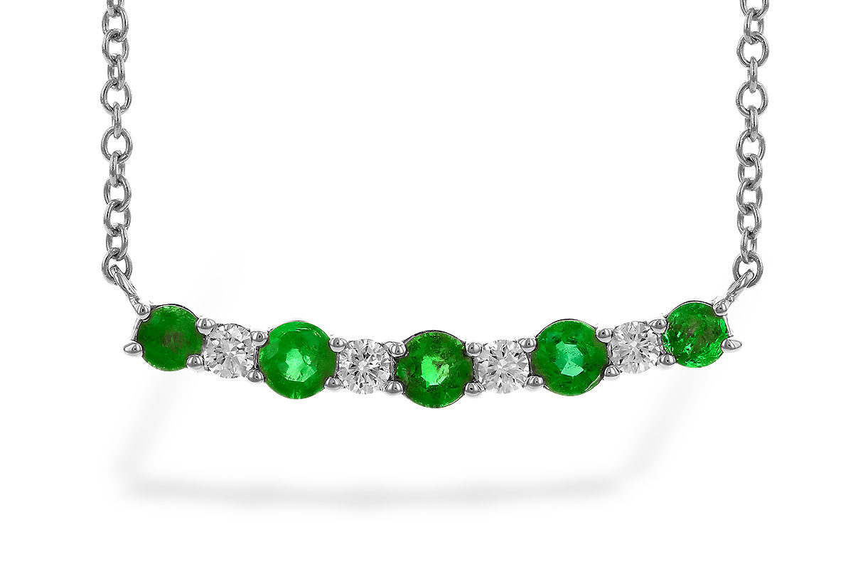 E273-98221: NECK .43 TW EMERALD .55 TGW