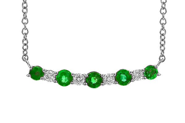 E273-98221: NECK .43 TW EMERALD .55 TGW