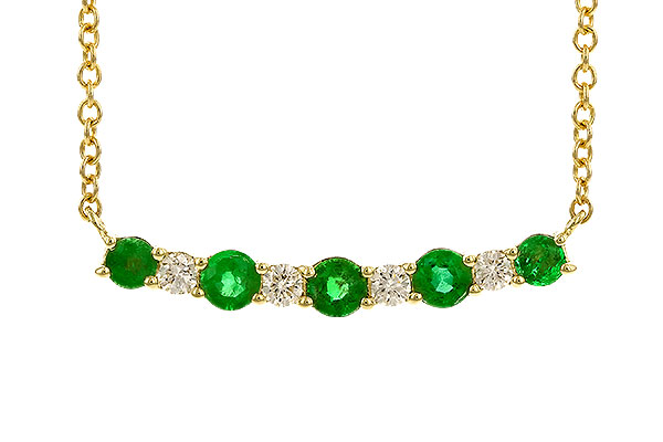 E273-98221: NECK .43 TW EMERALD .55 TGW