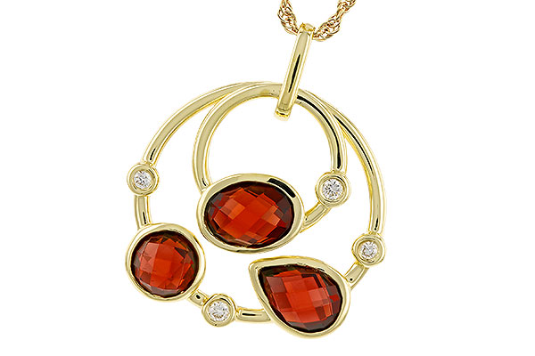 E274-81830: NECKLACE 2.88 GARNET 2.94 TGW