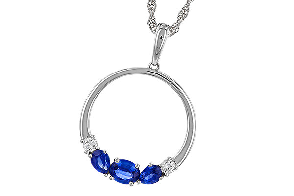 E274-83657: NECKLACE .81 SAPP .91 TGW