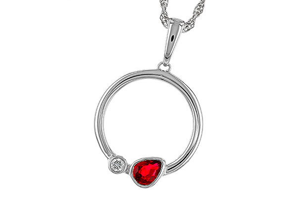 E274-83703: NECKLACE .24 RUBY .26 TGW