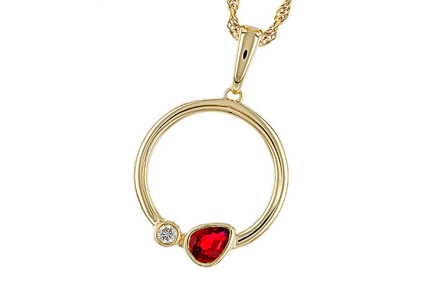 E274-83703: NECKLACE .24 RUBY .26 TGW