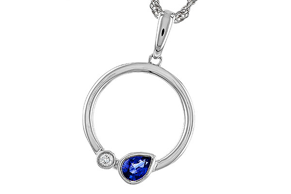 E274-83712: NECKLACE .26 SAPPHIRE .28 TGW