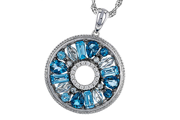 E274-85485: NECKLACE 1.67 BLUE TOPAZ 1.72 TGW