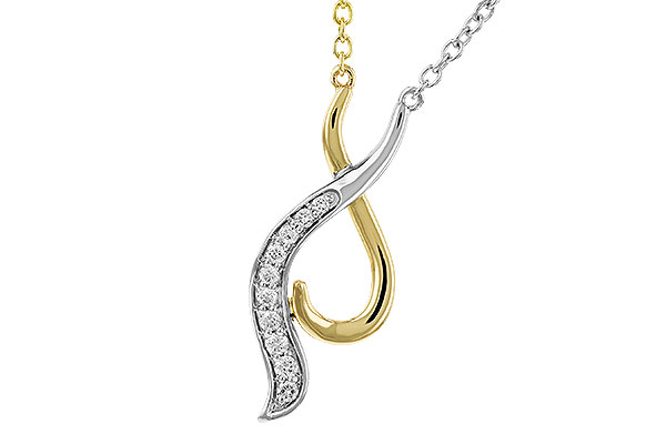 E274-86421: NECKLACE .10 TW (18")