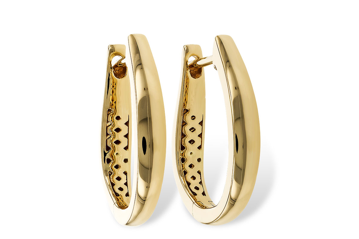 E274-87348: GOLD EARRINGS (17MM)