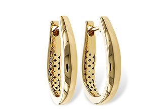 E274-87348: GOLD EARRINGS (17MM)