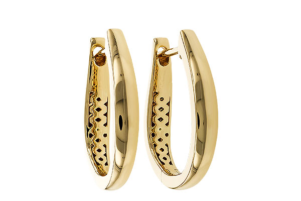 E274-87348: GOLD EARRINGS (17MM)