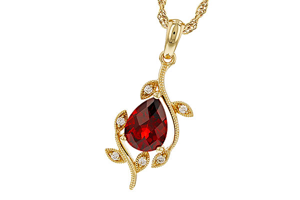 E274-88203: NECKLACE 1.34 GARNET 1.39 TGW (8X6MM GAR)