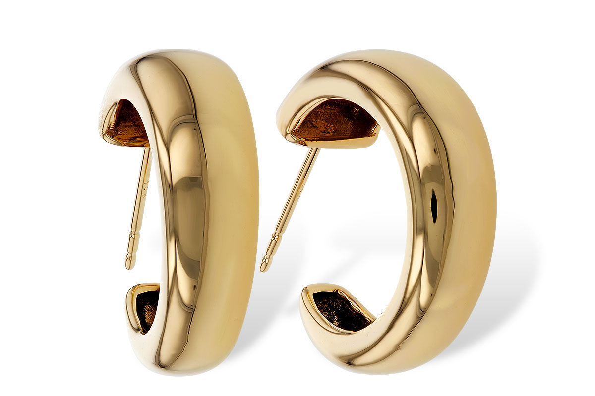 E274-89103: GOLD EARRINGS (20MM)