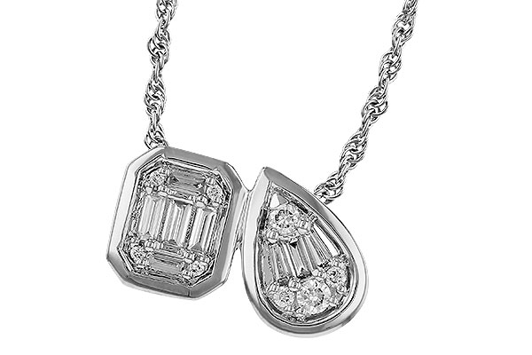E274-89148: NECKLACE .17 BAG .25 TW