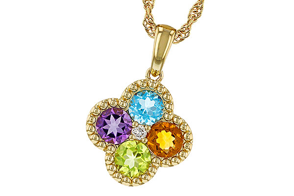 E274-90048: NECKLACE 1.26 SEMI-PREC (AMY,BT,CIT,PER) 1.29 TGW