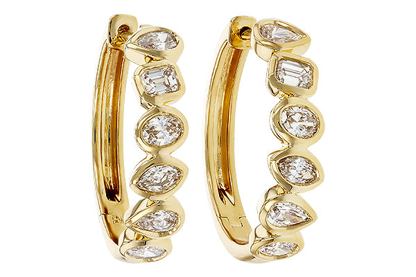 E275-72730: EARRINGS 1.10 TW FANCY CUT DIAS