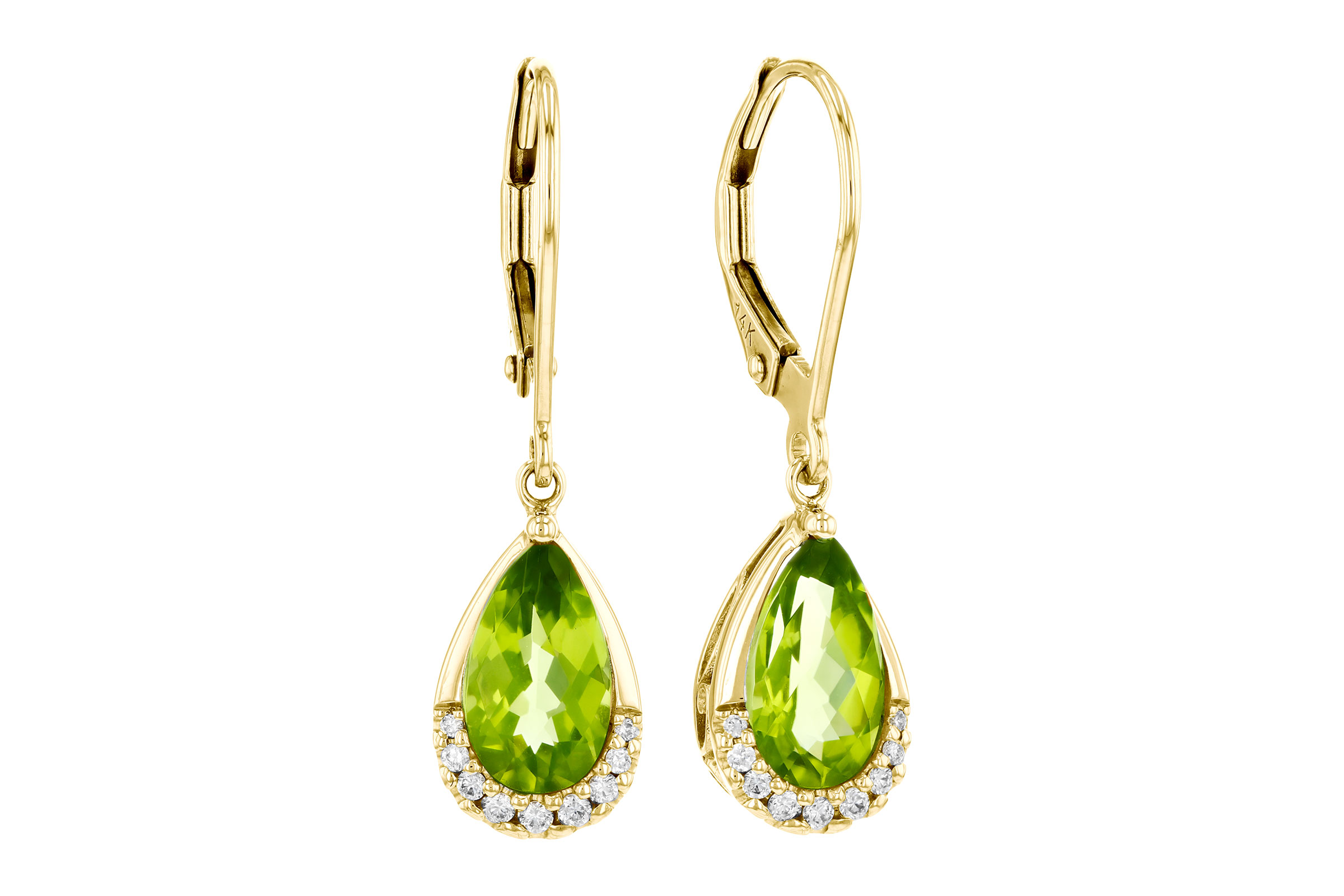 E275-74557: EARR 1.85 PERIDOT 1.94 TGW (9x5MM PS)