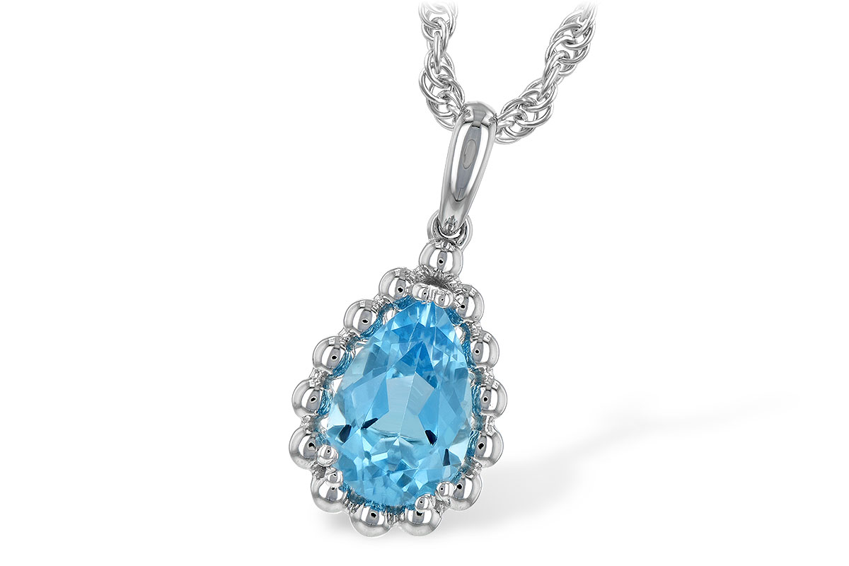 F189-40075: NECKLACE 1.55 CT BLUE TOPAZ