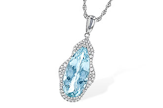F190-32757: NECK 3.97 AQUAMARINE 4.20 TGW