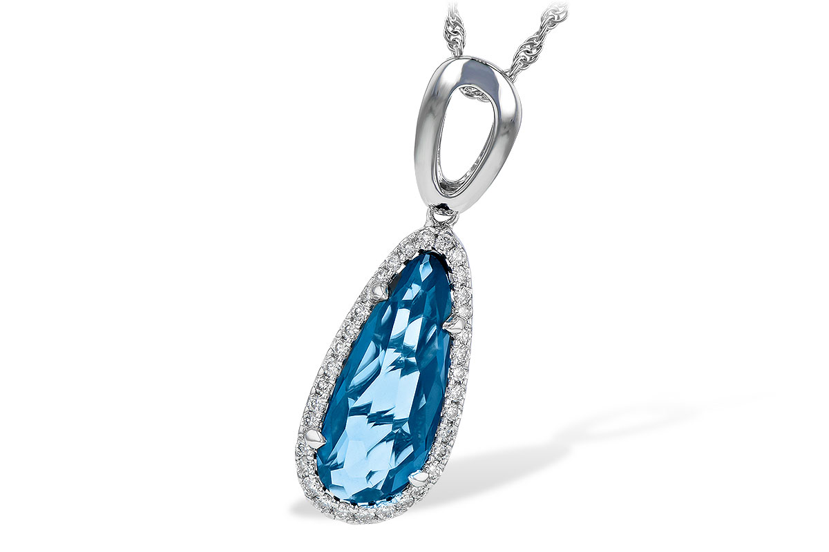 F190-34548: NECK 3.31 LONDON BLUE TOPAZ 3.50 TGW