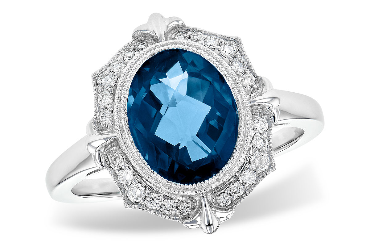 F190-34557: LDS RG 3.00 LONDON BLUE TOPAZ 3.16 TGW