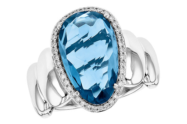 F190-34594: LDS RG 6.30 LONDON BLUE TOPAZ 6.47 TGW