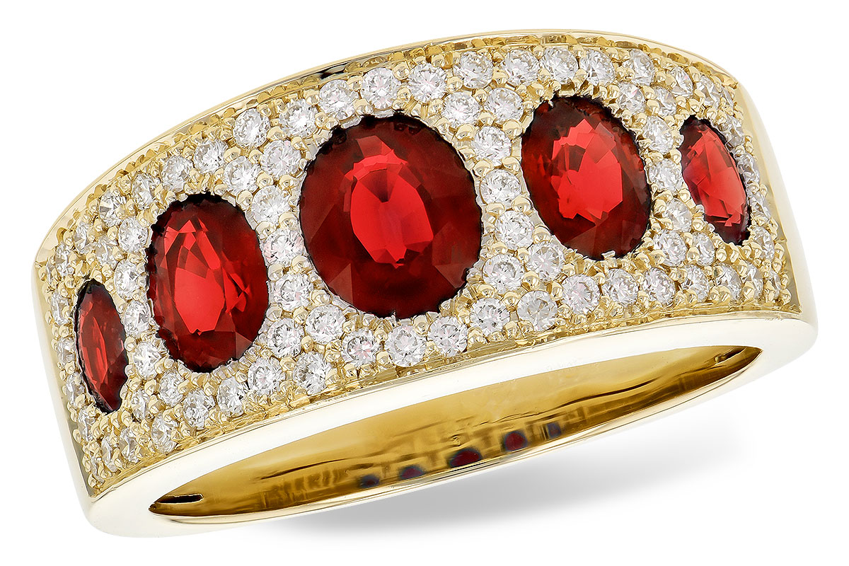 F273-03657: LDS WED RG 1.60 TW RUBY 2.00 TGW