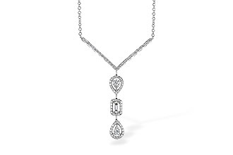 F273-03666: NECK .04 BAGUETTE .50 TW