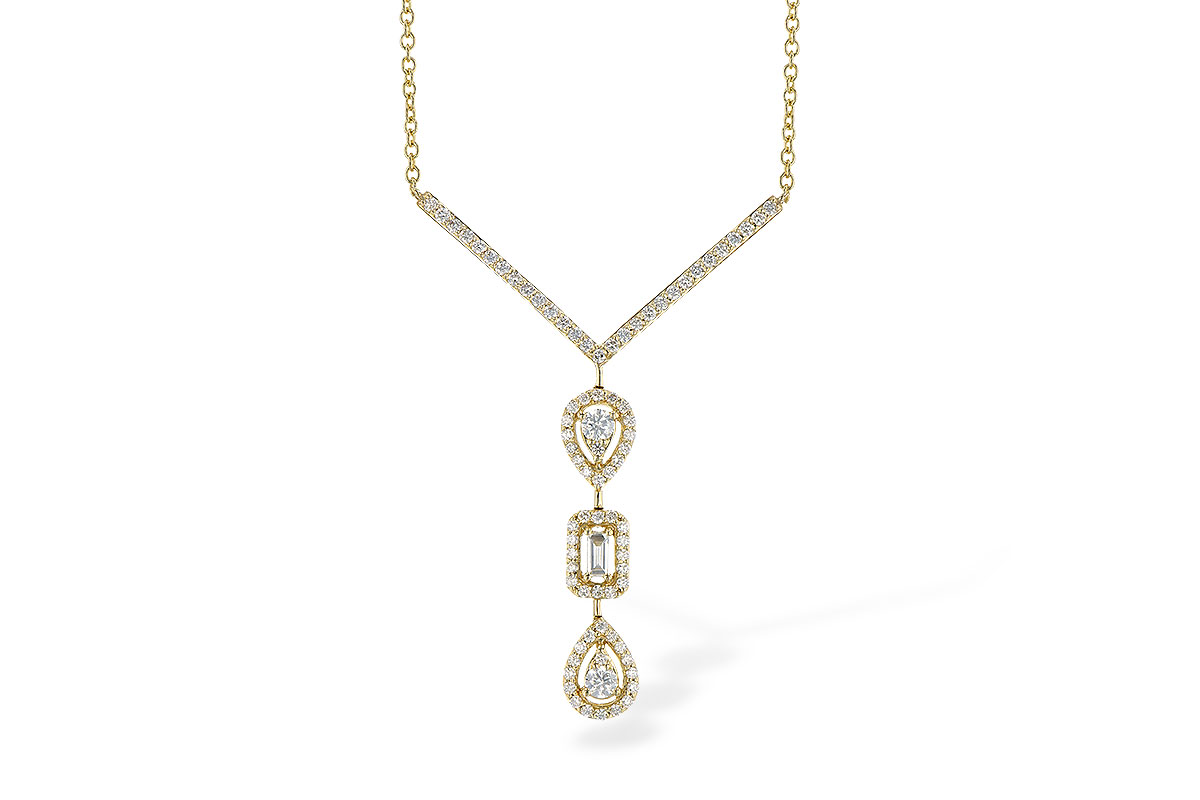 F273-03666: NECK .04 BAGUETTE .50 TW (18")