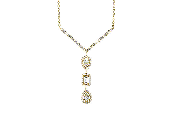 F273-03666: NECK .04 BAGUETTE .50 TW (18")