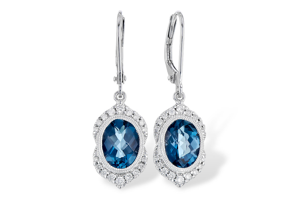 F273-08248: EARR 2.45 LONDON BLUE TOPAZ 2.64 TGW