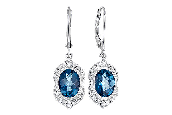 F273-08248: EARR 2.45 LONDON BLUE TOPAZ 2.64 TGW