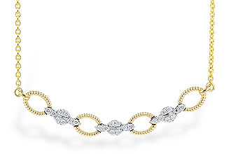 F273-93657: NECKLACE .25 TW (18")
