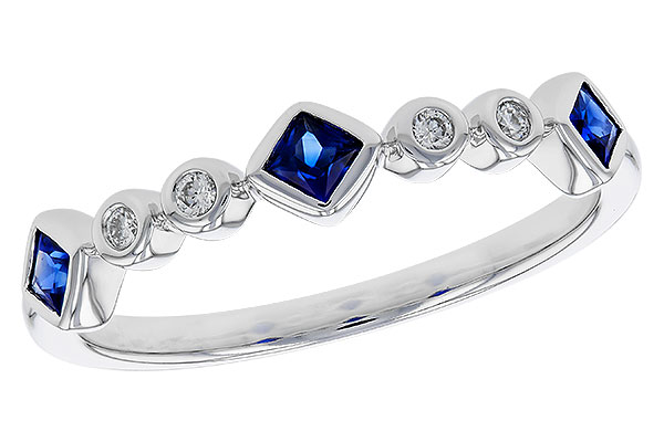 F274-86366: LDS WED RG .25 SAPPHIRE .30 TGW