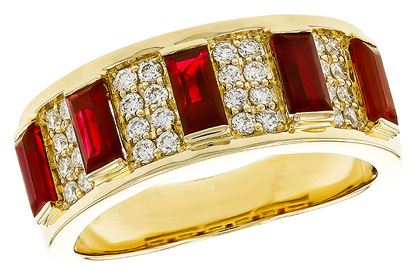 F274-86448: LDS WED RG 1.40 TW RUBY 1.69 TGW