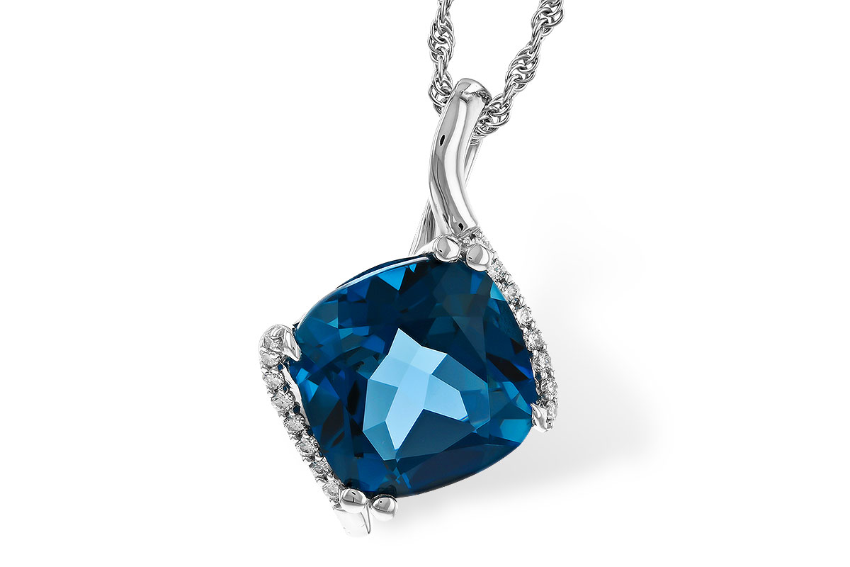 F274-88239: NECK 4.42 LONDON BLUE TOPAZ 4.50 TGW (10MM LBT)