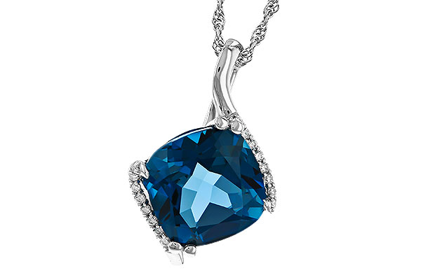 F274-88239: NECK 4.42 LONDON BLUE TOPAZ 4.50 TGW (10MM LBT)