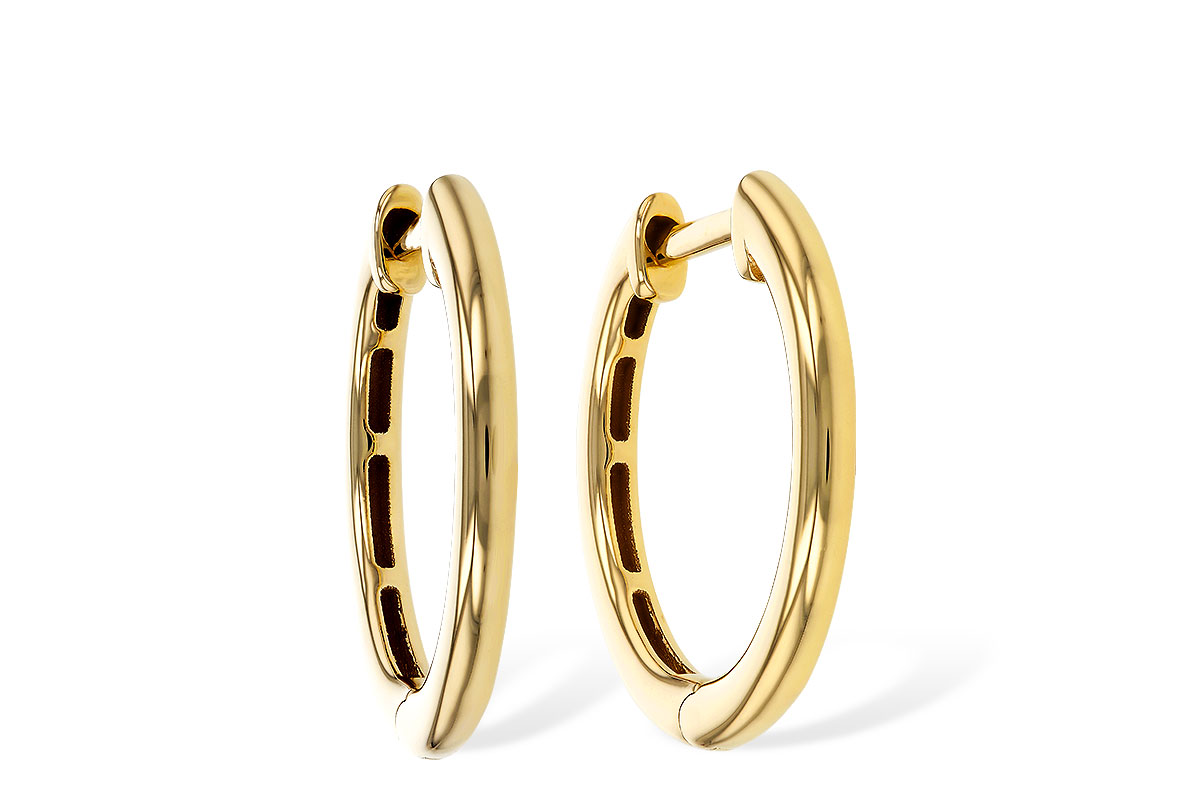 F274-89103: GOLD EARRINGS (16MM)