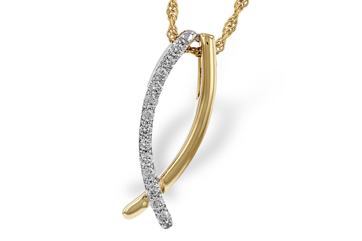 F274-89112: NECKLACE .25 TW