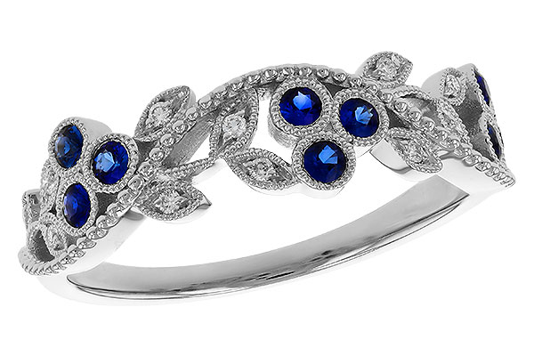 F274-90003: LDS WED RG .23 SAPPHIRE .29 TGW