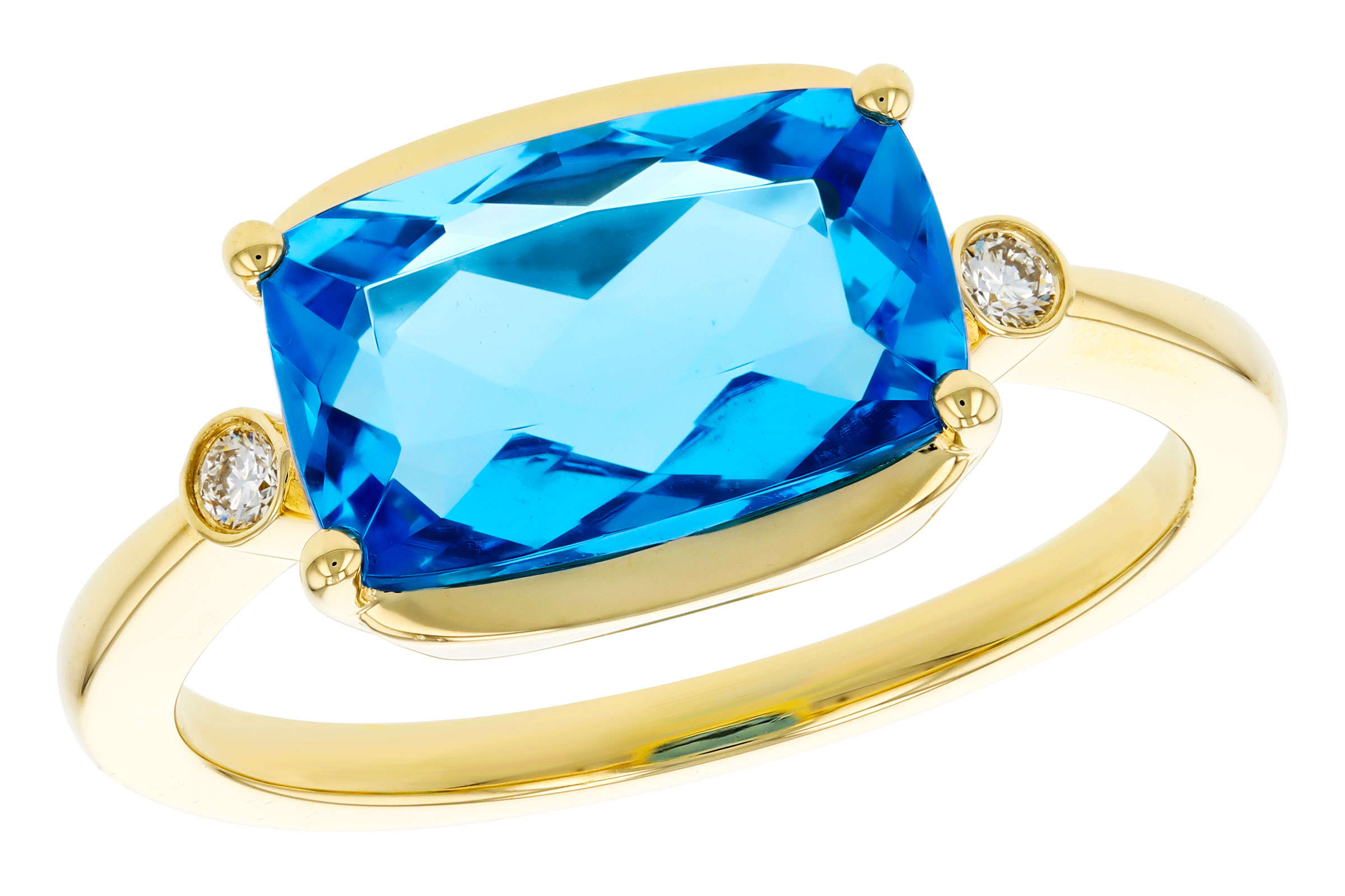 F275-74557: LDS RG 2.88 BLUE TOPAZ 2.92 TGW (11x7MM BT)
