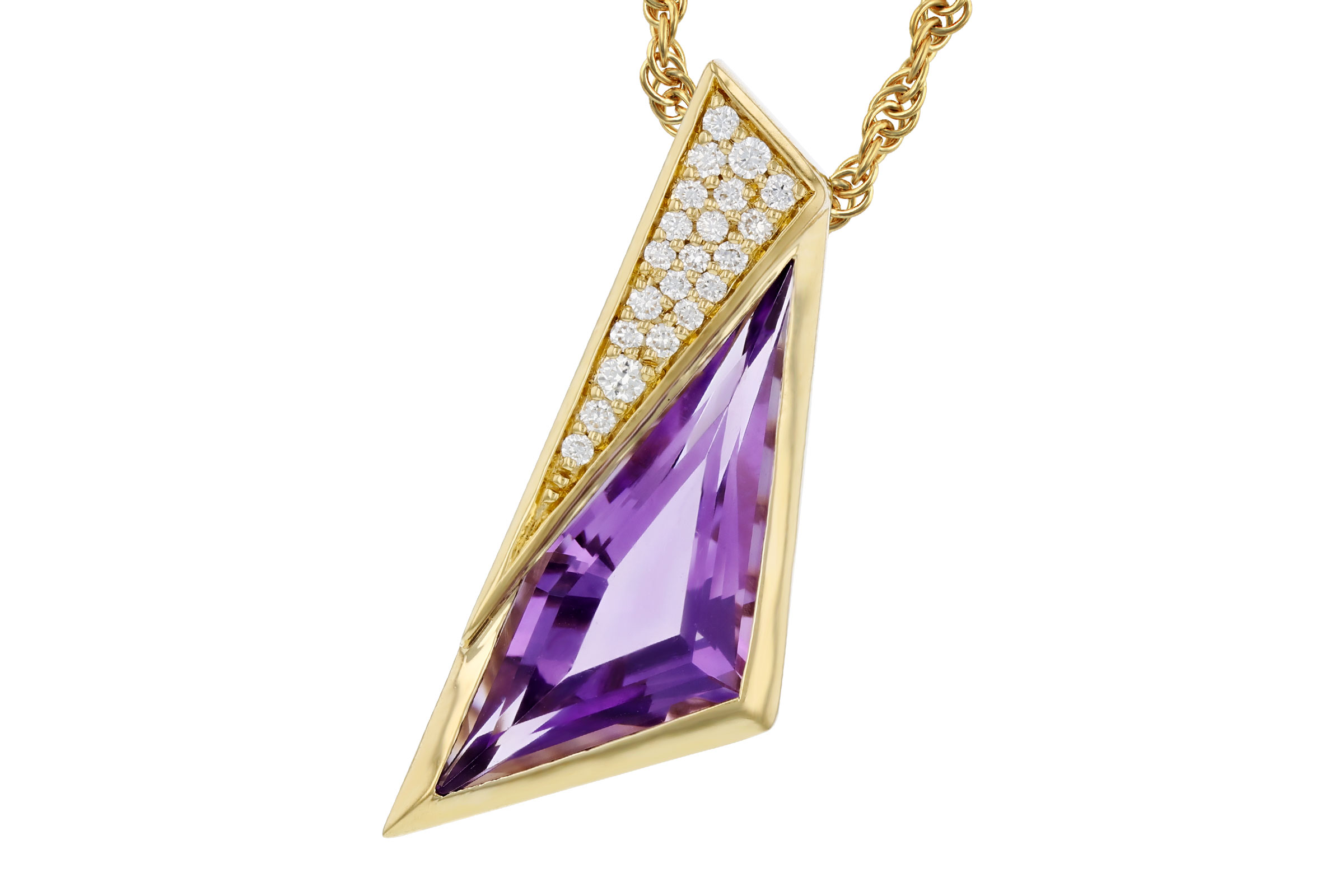 F275-74603: NECKLACE 2.24 AMETHYST 2.33 TGW