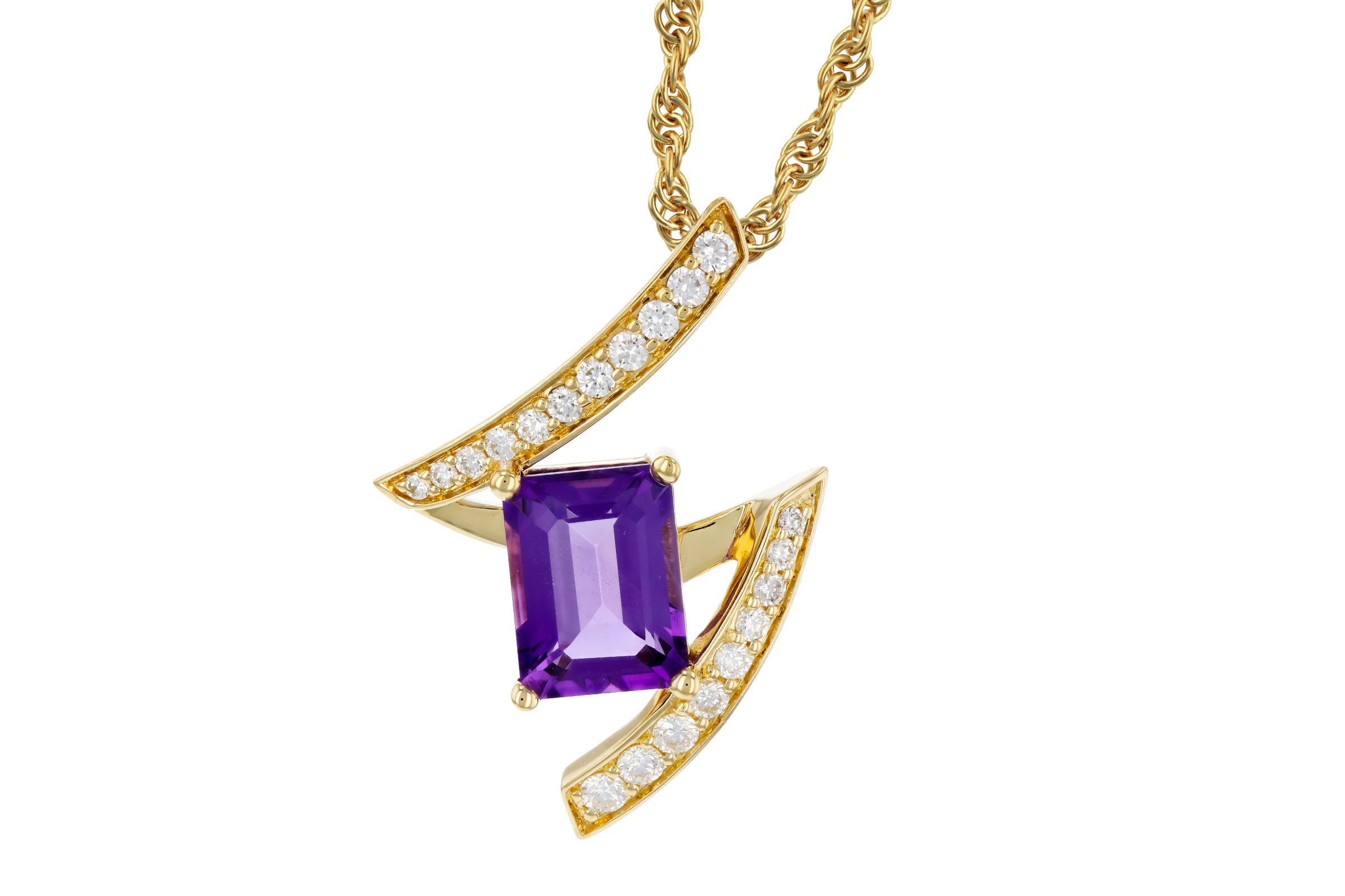 F275-75512: NECKLACE 1.36 AMETHYST 1.56 TGW (8x6MM AMY)