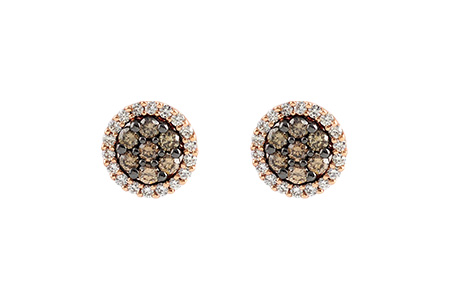 G186-70921: EARR .39 BROWN DIA .64 TW