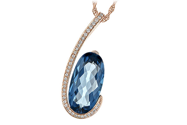 G189-37357: NECK 4.48 LONDON BLUE TOPAZ 4.60 TGW