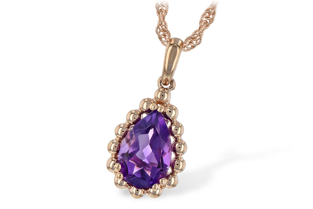 G189-40066: NECKLACE 1.06 CT AMETHYST